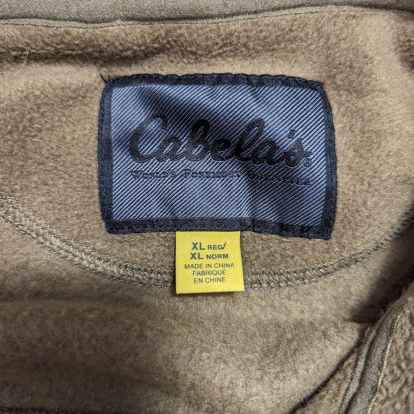 Cabela's Mens Or Womens Brown Fleece Full Zipper Vest - Picture 3 of 3